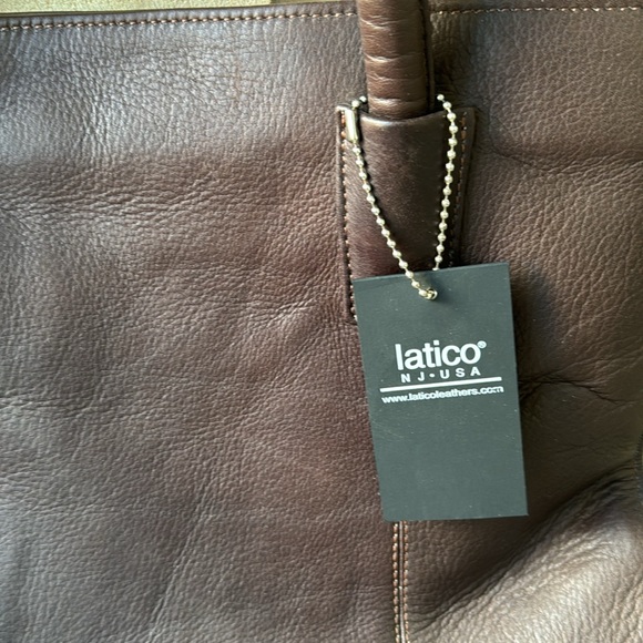 LATICO FESTIVAL TOTE IN BROWN LEATHER - Picture 3 of 4